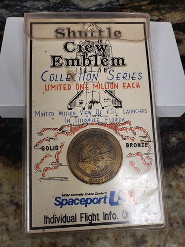 SPACE SHUTTLE COLUMBIA STS 3 EMBLEM BRONZE SAMMLUNG MÜNZE