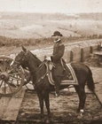 Union General William T. Sherman on horseback 5"x 7" Civil War Photo Picture 48