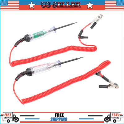 2Pcs Digital Electric Voltage Circuit Tester Automotive Test Light Car 6-24V