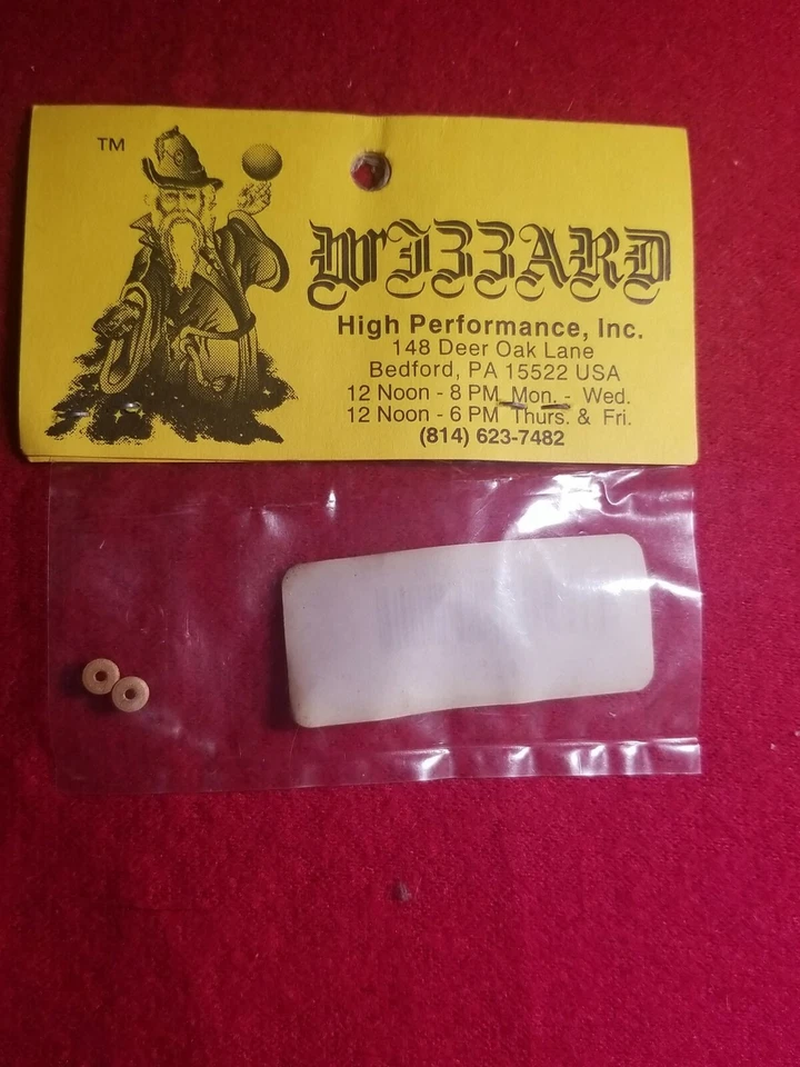 Vintage NOS HO Slot Car parts Wizzard WIZAM2PE08 Sintered Bronze Bushings P2 NEW Foto 4 de 4