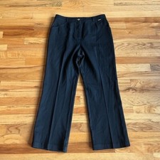 ST. JOHN Sport Black Straight Leg Trouser Pants 10
