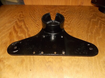 Big Jon Downrigger Dual Rod Holder Plate W/Cradle VERY CLEAN 10/25
