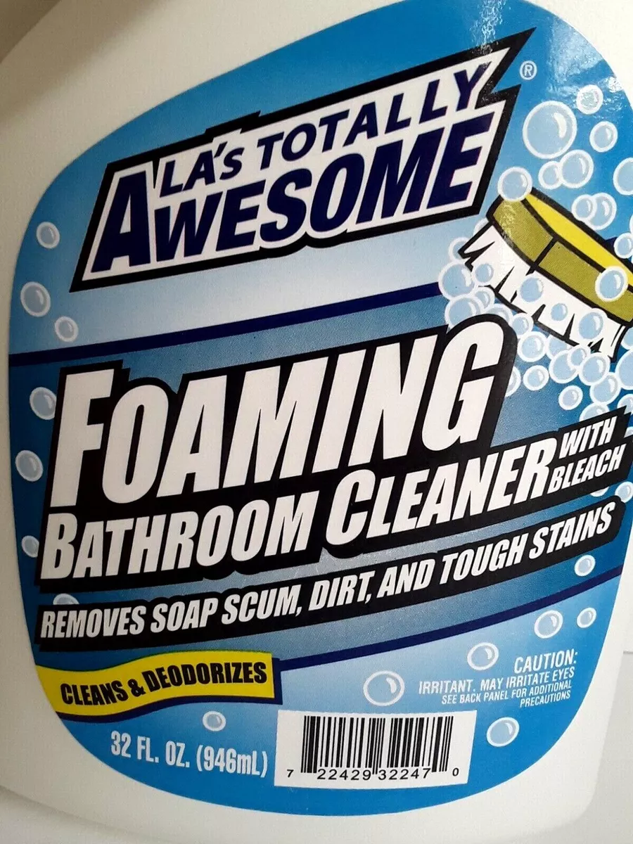 LA's Totally Awesome Foaming Bathroom Cleaner With Bleach 32 fl oz 2pack