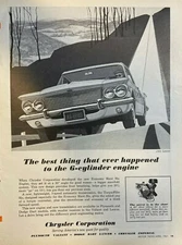 1961 Advertisement Chrysler Corporation Economy Slant 6 Engine