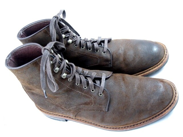 SAOLA Stivali derby Allen Edmonds "HIGGINS MILL" RESISTENTI ALLE INTEMPERIE 10 5 D MARRONE cerato (502N)
