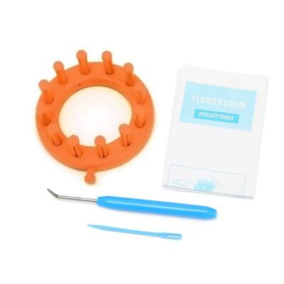 Bloom Loom Set Knitter Knitting Flower Loom Make Embellishments for hat scarves