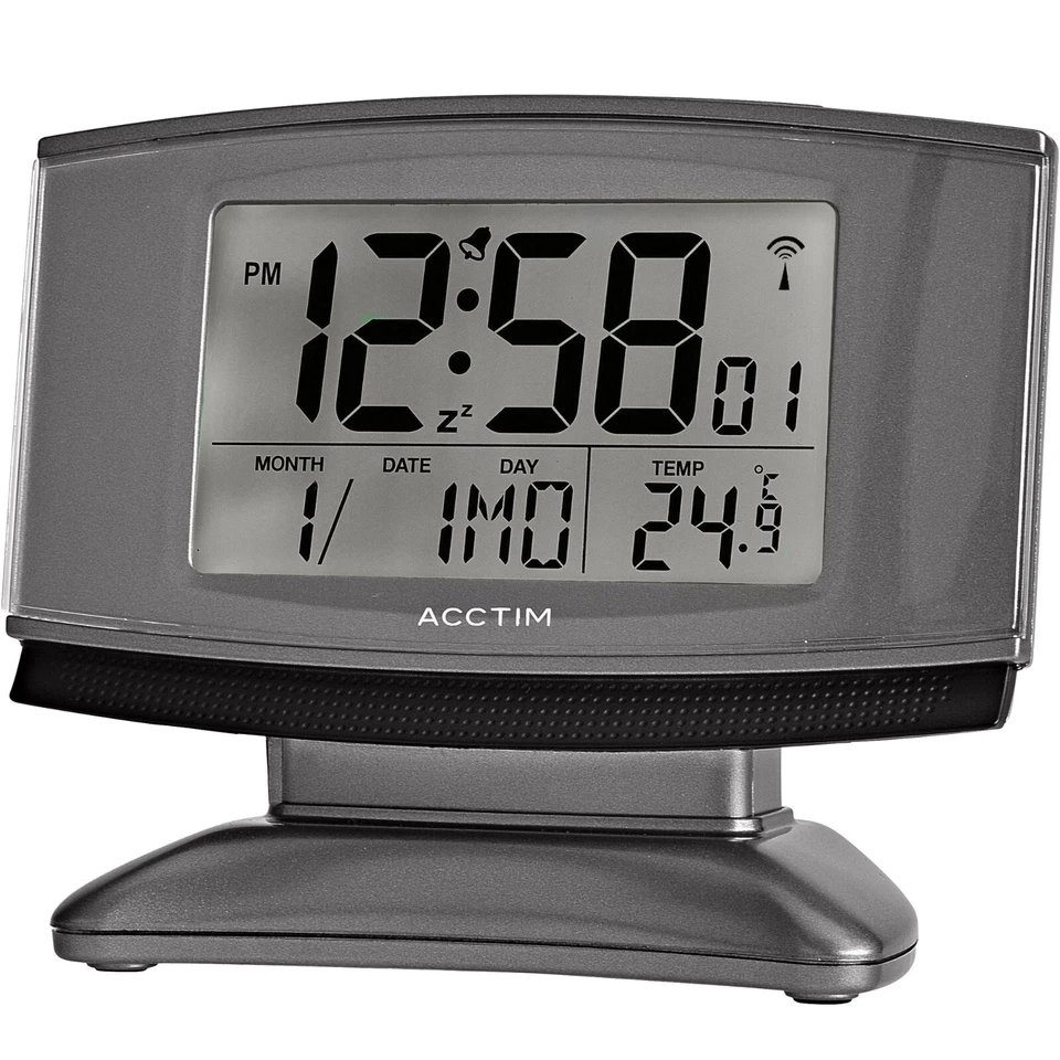 Acctim Cuba Digital Alarm Clock Radio Controlled Smartlite� Date & Temperature - Image 3 of 4