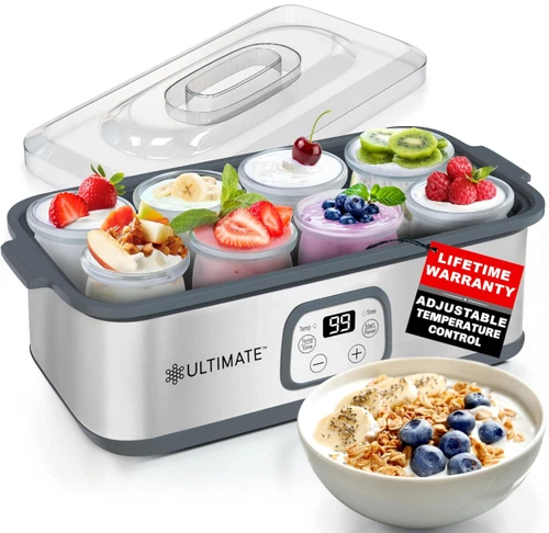 Probiotic Yogurt Maker with Adjustable Temperature & Time Control-Make Trillions