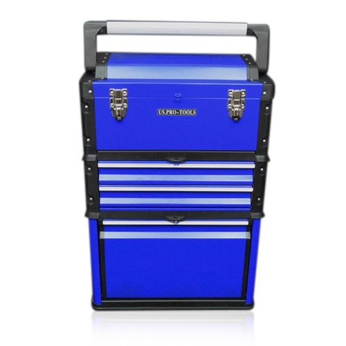 US PRO Tools 3 IN 1 Mobile Rolling Chest Trolley Cart Wheels