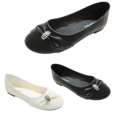 Toddler Girls Dress Shoes Bow Slip-on Ballet Flats Little/Big Kid School Shoes