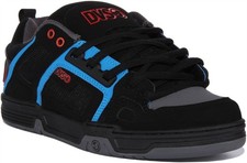DVS Comanche Mesh Quarter Lace Up Mens Trainer In Black Blue US 7 - 13