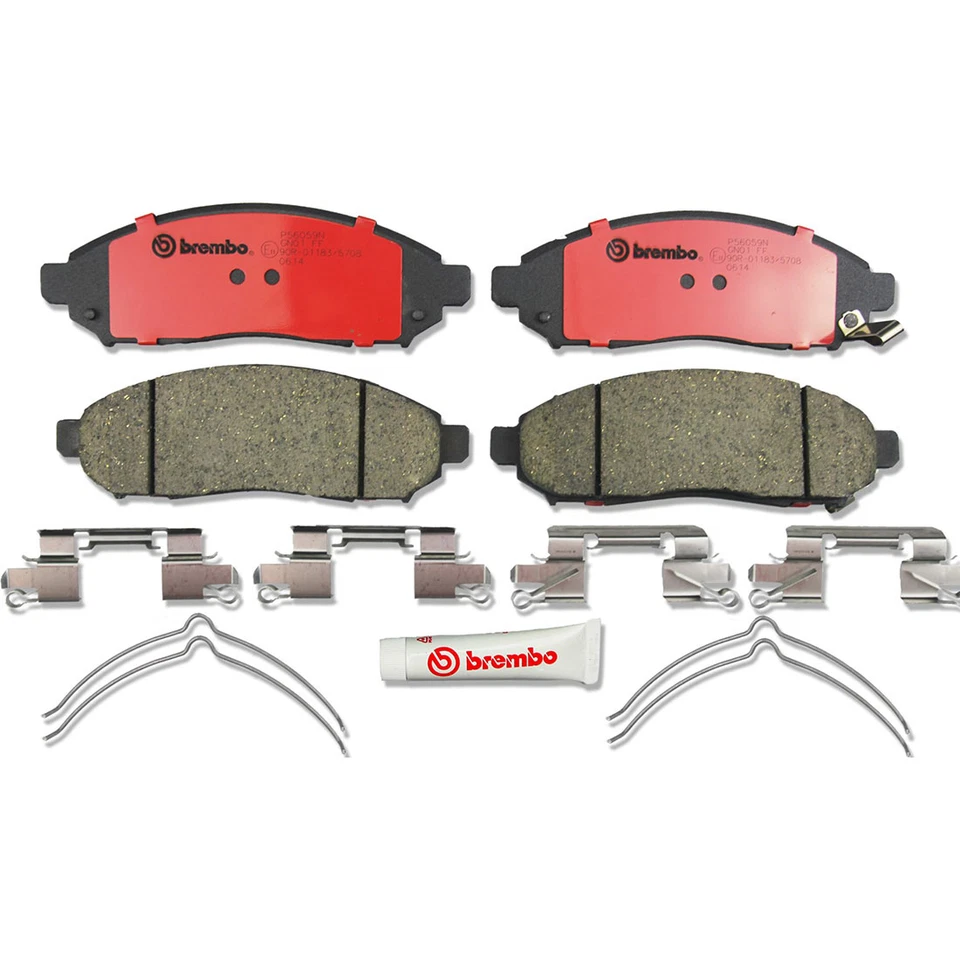 Rotores de freno de disco delanteros Brembo pastillas de freno de cerámica para Nissan Frontier 2005-2011 Foto 2 de 4