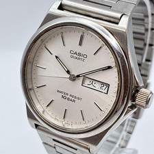 Casio Vintage Mens Quartz Wristwatch Dress 34...