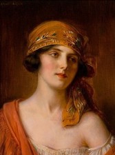 Dipinto ad olio A-Fashionable-Beauty-Albert-Lynch-Oil-Pittura A-Fashionable-Beauty