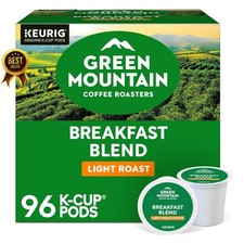 96 Count Breakfast Blend Coffee Pods Light Roast Single Serve K Cup Compatible