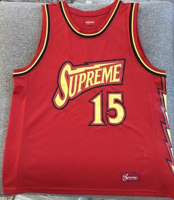SUPREME Bolt Mens Basketball Jersey ~ Red ~ Large | eBay