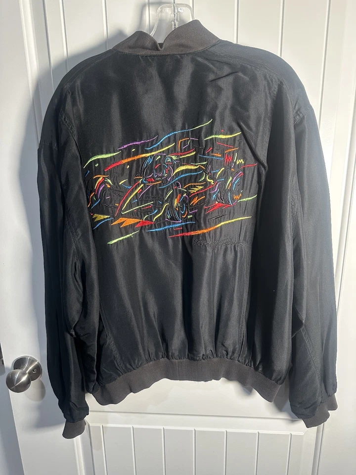 Chaqueta de Carrera (COA) Indy 500 Colores Neón Años 80 USADA Johnny Rutherford USADA Foto 4 de 4
