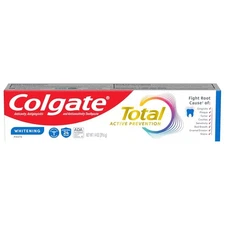 Colgate Total Whitening Travel Toothpaste, Mint Toothpaste for Travel 1.4 Oz