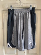 Jordan Jump man Dri-Fit Silver Grey Athletic Shorts Youth L