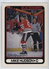 1990-91 O-Pee-Chee Mike Hudson #424 0y3