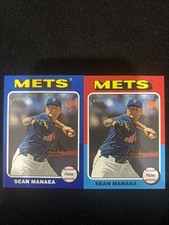2024 Topps Heritage High Number - Sean Manaea #570 Dark Blue Border/Base Mets