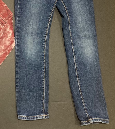 Girl's Old Navy Outfit sz 6-7 - Dark Pink Velour Top w/Skinny Jeans EUC - Picture 7 of 7
