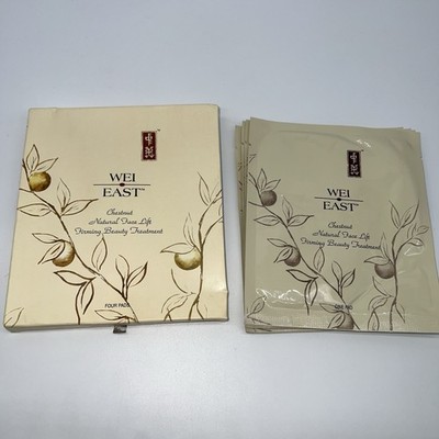 Wei East Chestnut Natural Face Lift Firming Beauty Treatment Pads-4 Pads-NOS