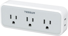 Multi Plug Outlet Extender, Surge Protector Wall Plug Splitter with 5 Electrica