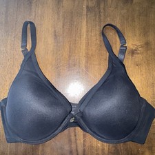 ThirdLove 24/7 Classic Contour Plunge Bra Black Underwire Removable Pushup 36D