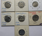 7  CANADIAN  KING GEORGE Vl  FIVE CENT COIN LOT  1940, - 1952 — photo 5