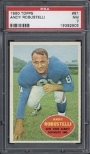 1960 Topps Andy Robustelli #81 PSA 7 Near Mint New York Giants 