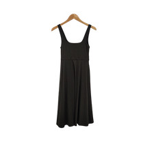 Quince Women Flowknit Breeze Fit & Flare Midi Dress Black S
