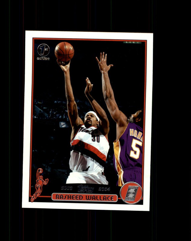 Rasheed Wallace 2003-04 Topps Basketball 1st Edition #92 Portland Trail Blazers