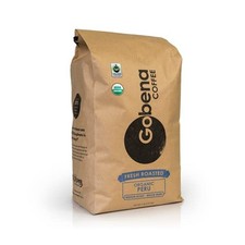 Gobena Coffee 5lb Fair Trade Organic Certified Peruvian Whole Bean Fresh Roas...