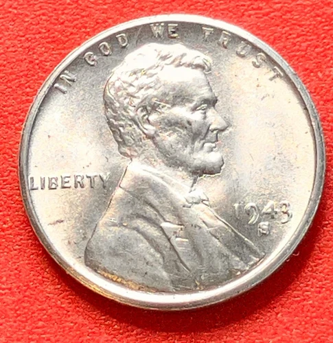 1943-S Lincoln Wheat Cent Penny GEM BU From an Original Bank Roll