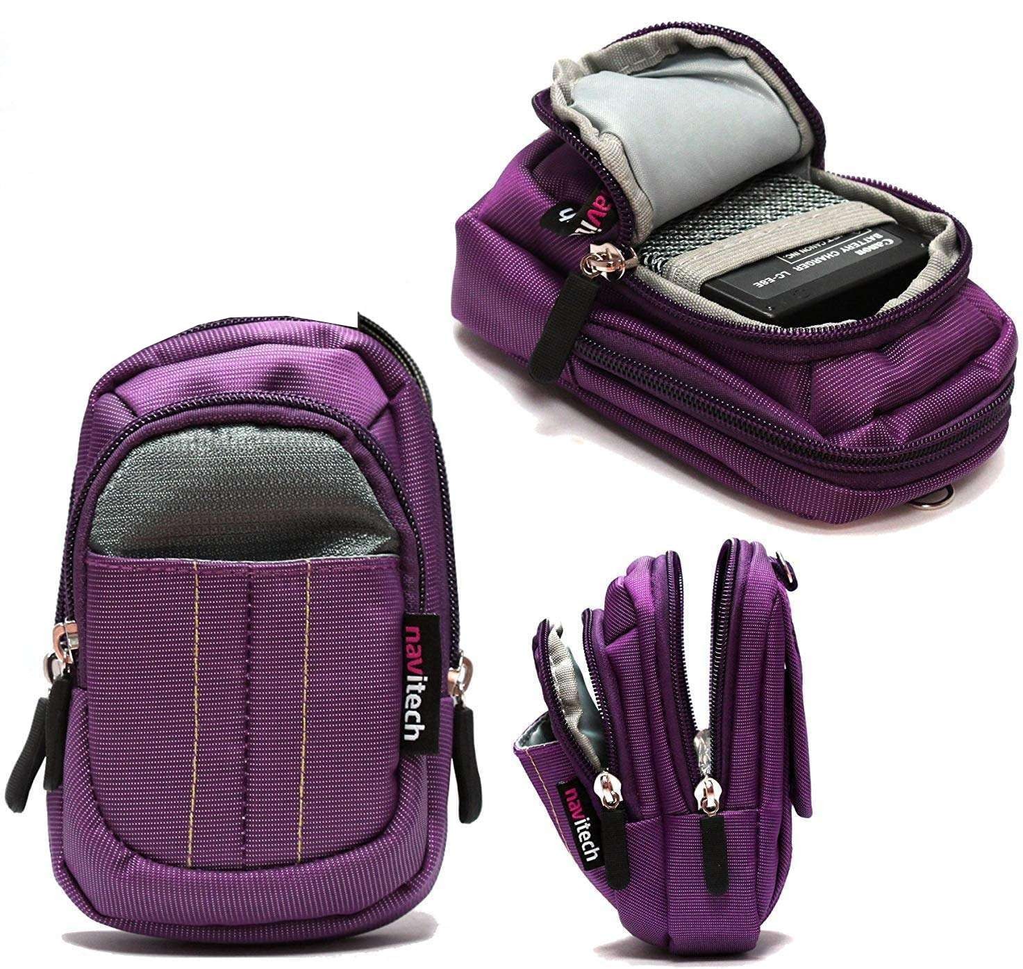 Navitech Purple Camera Case For Sony Alpha 6600 APS-C Hybrid Digital Camera