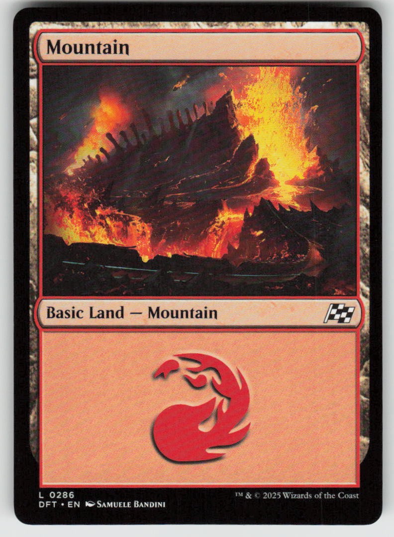 Mountain (0286) 286 Land Aetherdrift Magic: The Gathering Near Mint
