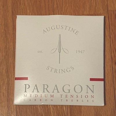 Augustine Strings Paragon Med Tension Fluorocarbon Trebles Silver Plated Basses
