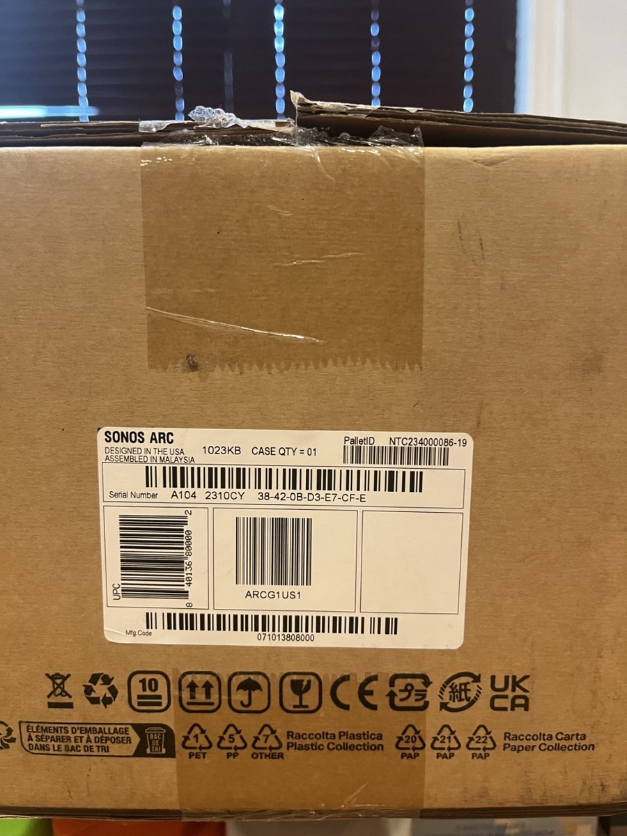 Sonos Arc Soundbar - White- Brand New- Box Has Minor Shelf Wear | eBay
