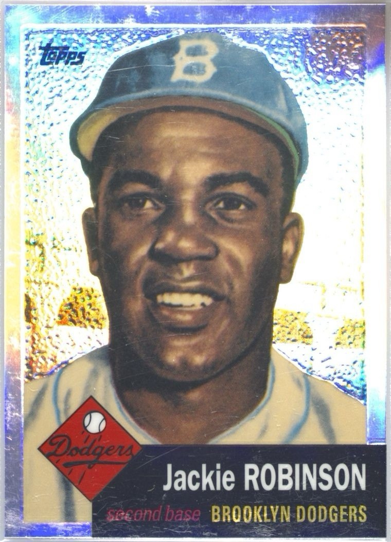 Jackie Robinson Topps 1 Reprint 2013 Refractor 