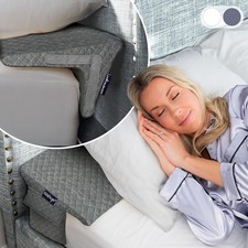 Bed Wedge Pillow Set for Headboard Gap Up to 7", Triangle Gap Filler for Bed,...