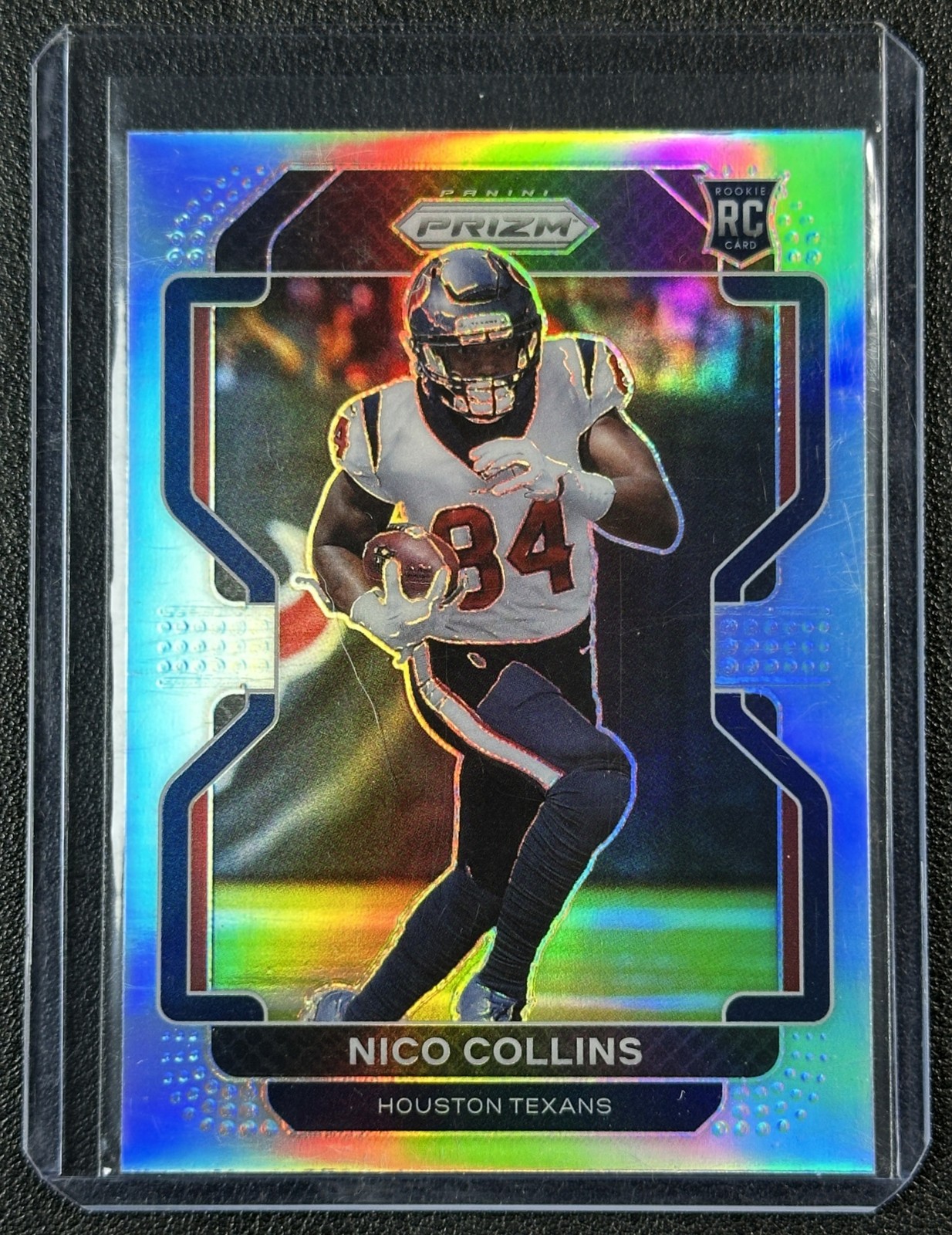 NICO COLLINS 2021 PANINI PRIZM #V-360 ROOKIE VARIATION SILVER RC TEXANS B
