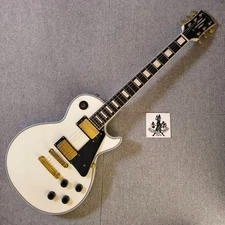 Grass Roots By ESP Electric Guitar Les Paul Custom Used G-LP-CTM White #4