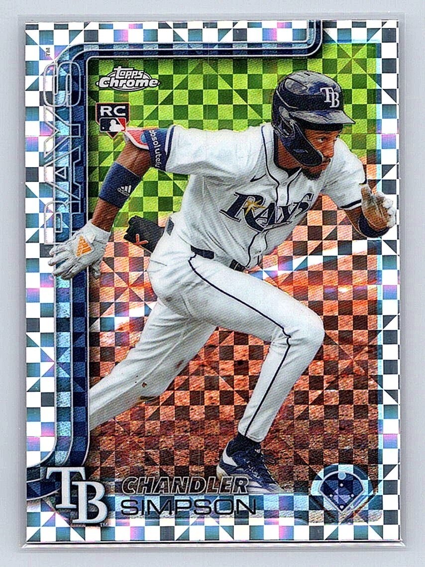 2025 Topps Chrome Update Chandler Simpson #USC179 RC X-Fractor