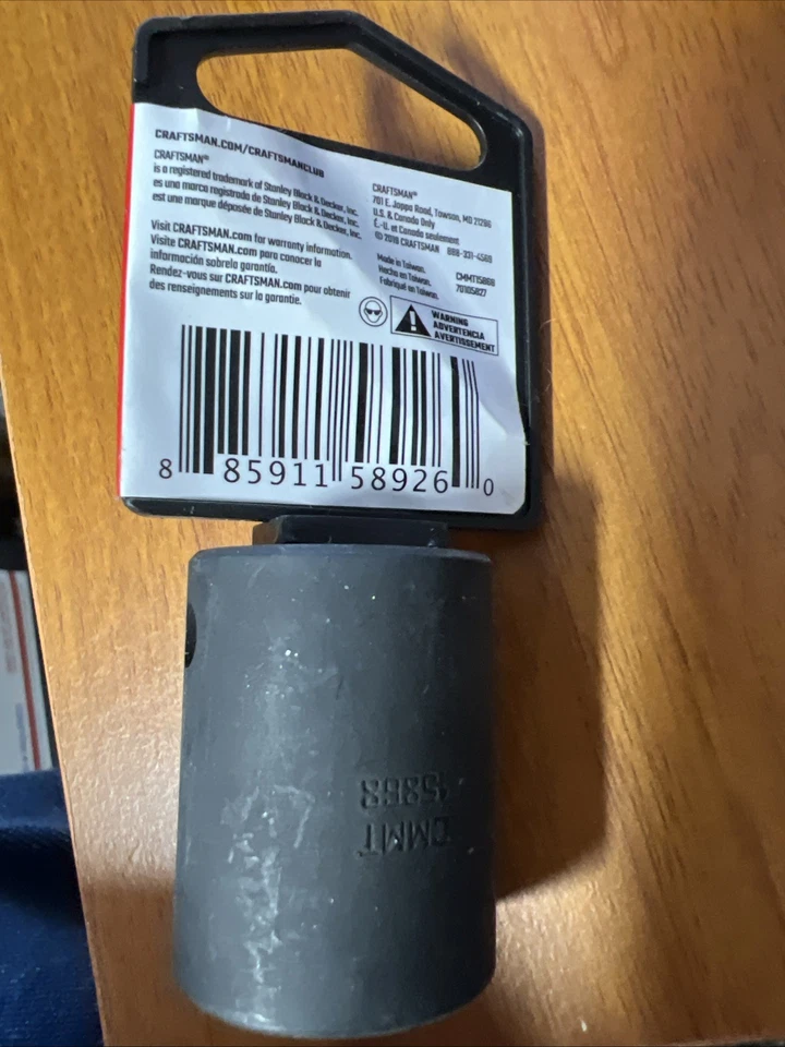 Enchufe de impacto Craftsman 1/2 unidad poco profundo 21 mm 6 puntos Foto 2 de 3