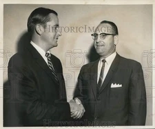 1960 Press Photo William P. Perry and Norman Hodging at Metairie Country Club