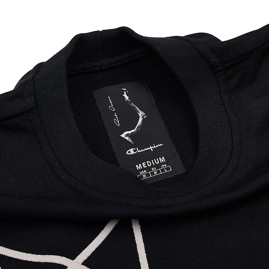 Felpa uomo Rick Owens logo 76656027