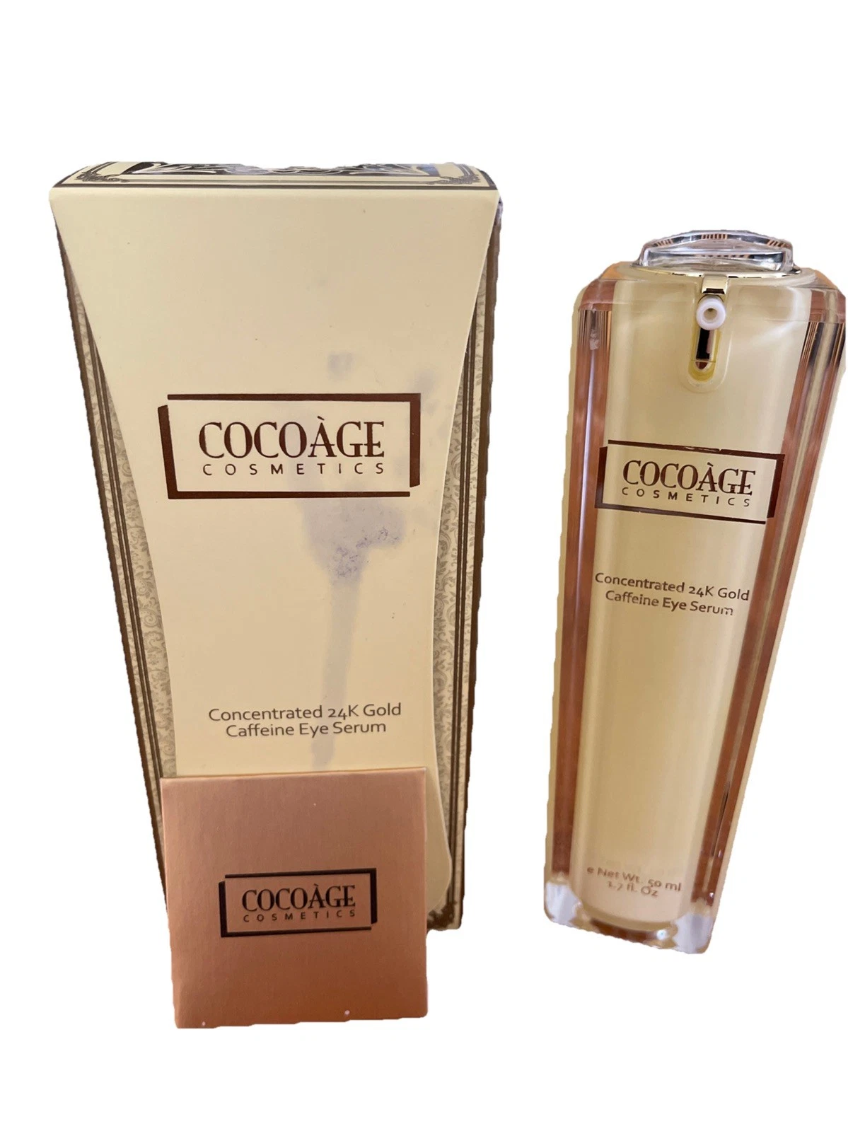 NIB CONCENTRATED 24K GOLD CAFFEINE EYE SERUM 1.7 oz 50 ml MSRP$795