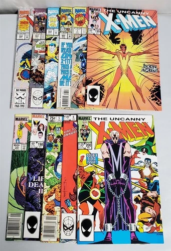 D-91 VINTAGE 1980/90'S COLLECTION OF MARVEL COMICS-THE UNCANNY X-MEN LOT!