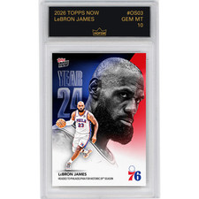 Graded 2026 Topps Now LeBron James #OS03 Phil...